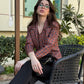 Checked Blazer With Waist Coat