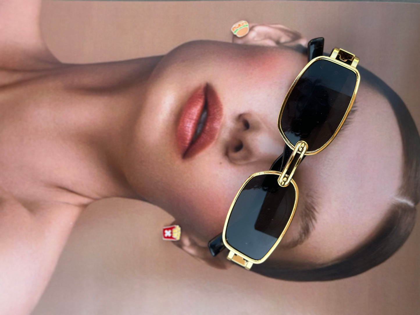 Vintage Framed Rectangle Sunglasses