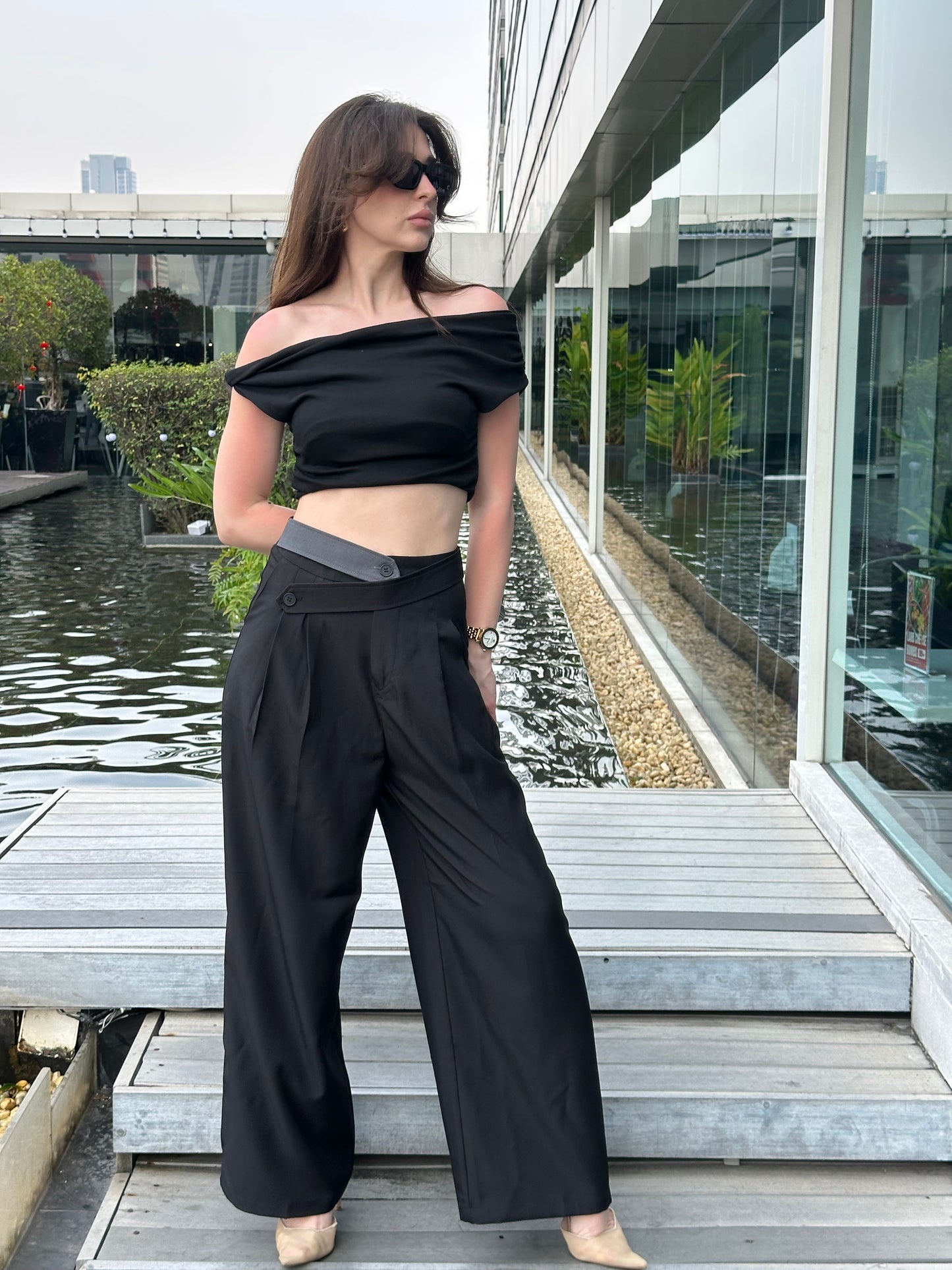 Criss-Cross Pants