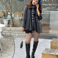 European Winter Coat With Muffler & Beret