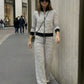Chalk Stripes Jacket With Pants