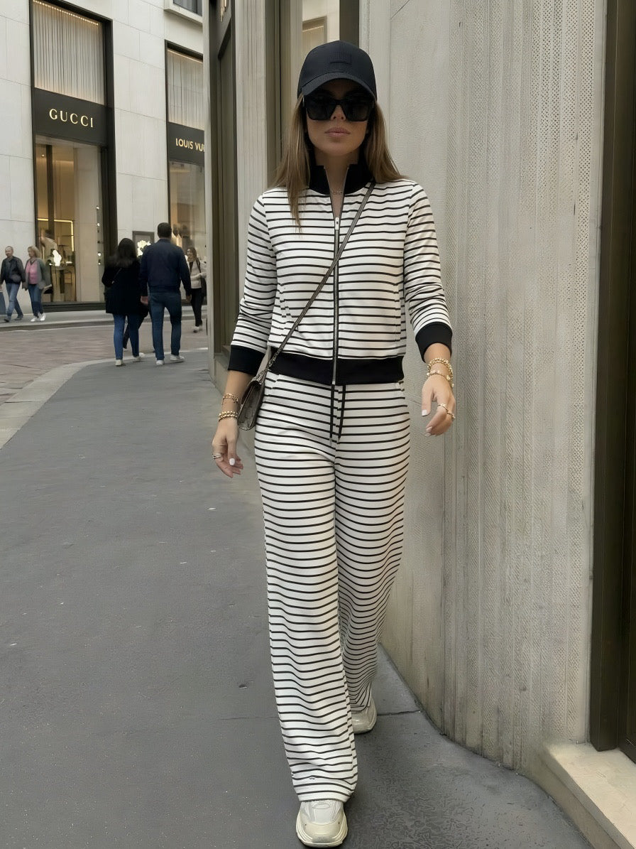 Chalk Stripes Jacket With Pants