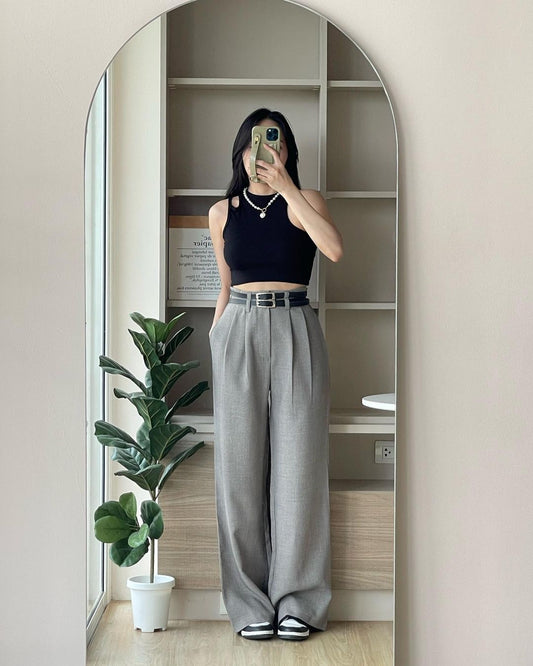 Double Belted Petite Trousers