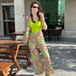 Tropical Pants With Bag & Bodysuit