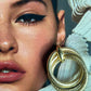 Chunky Three Layer Hoop Earring
