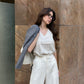 Charcoal 3/4th Blazer With Vest