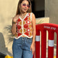 Mustard Crochet Vest