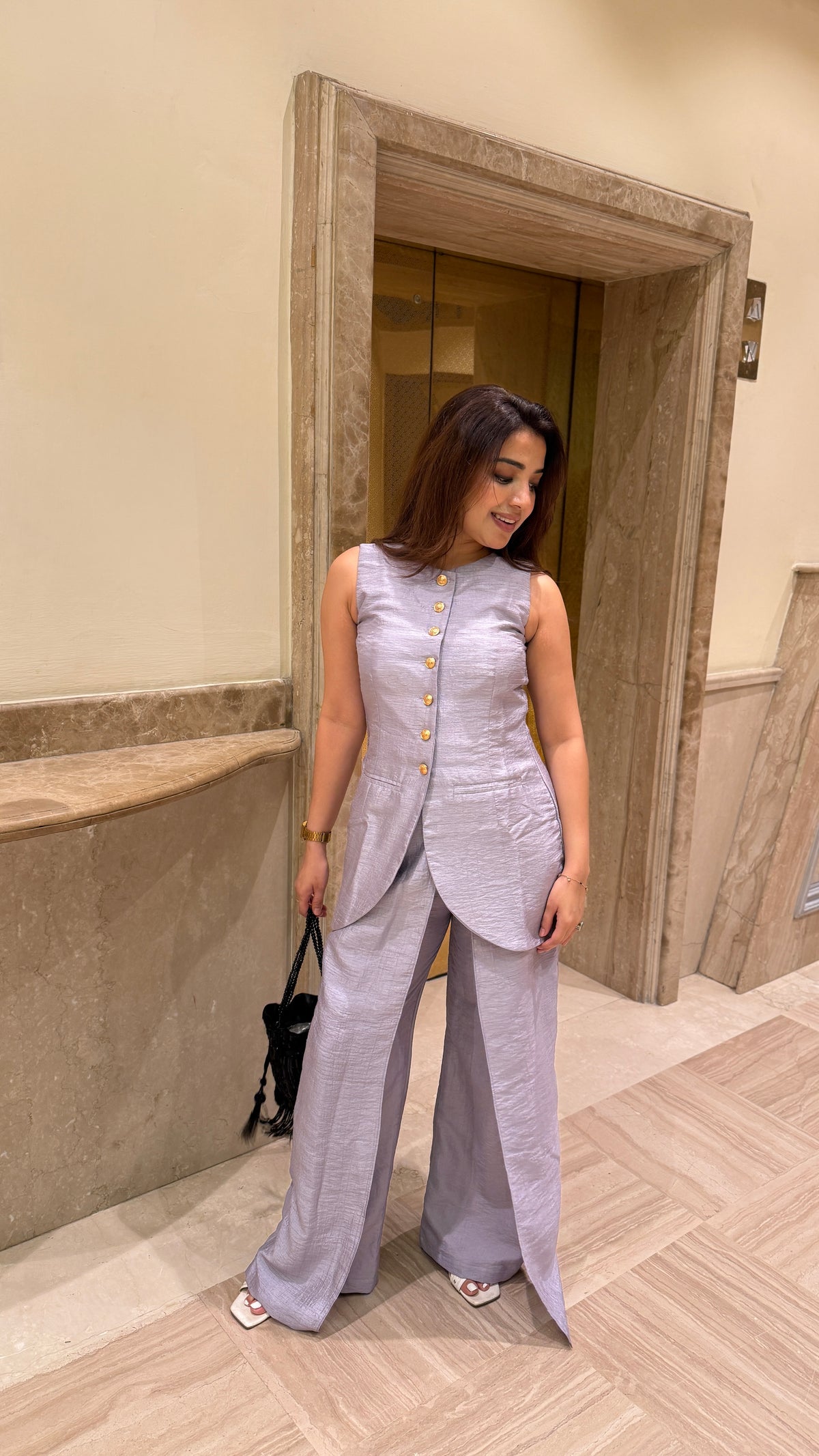 Festive Waistcoat With Layered Pants
