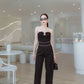 Empire Waist Wide Leg Pants