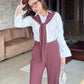 Dusty Maroon Trousers Set