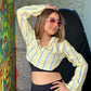 Summer Striped Vibrant Crop Shirts