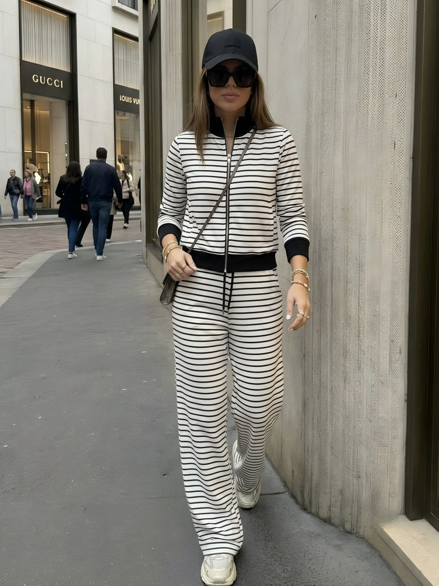 Chalk Stripes Jacket With Pants