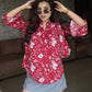 Indian Print Cotton Shirt With Bag