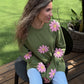 Crochet Flower Full Sleeves Top (Set Of 2)