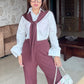 Dusty Maroon Trousers Set