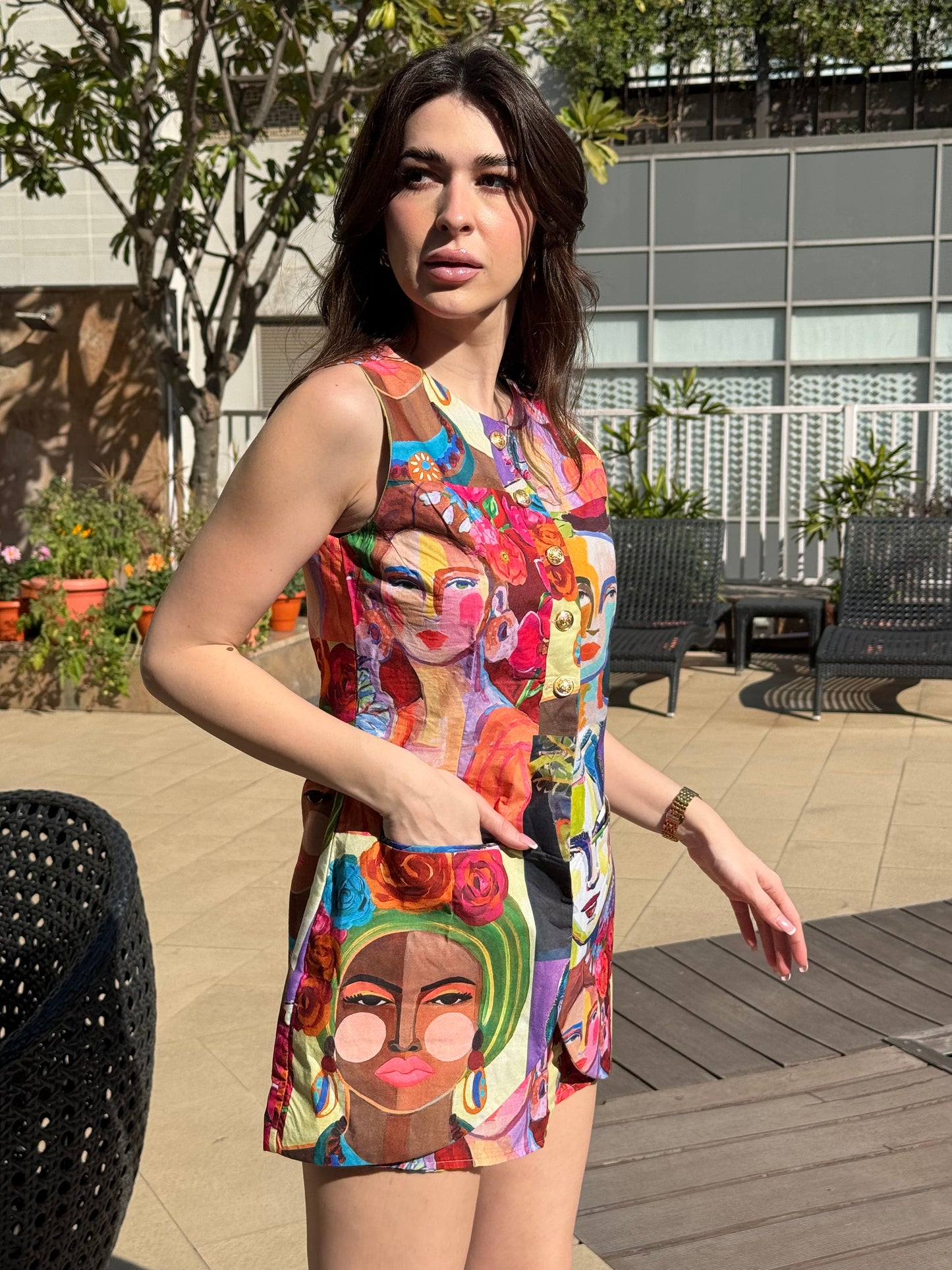 Funky Waistcoat With Skorts