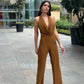 Padded Backless Jumpsuit