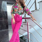 Wide Leg Folded Waist Pants