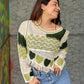 Crochet Asymmetrical Full Sleeves Top