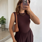 Sleeveless Stretchable Jumpsuit