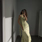 Georgette Floral Flow Dress With Scarf