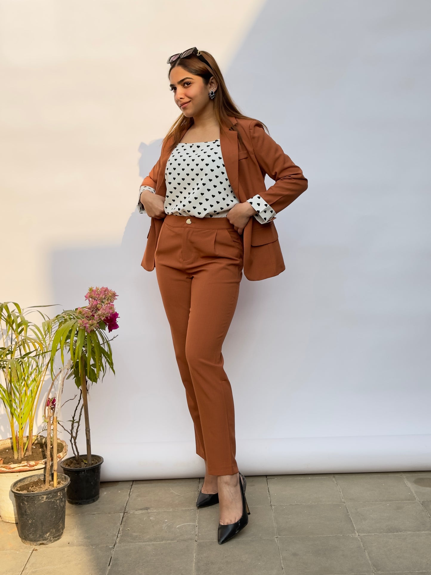 Rust Petite 3 Piece Corporate Set