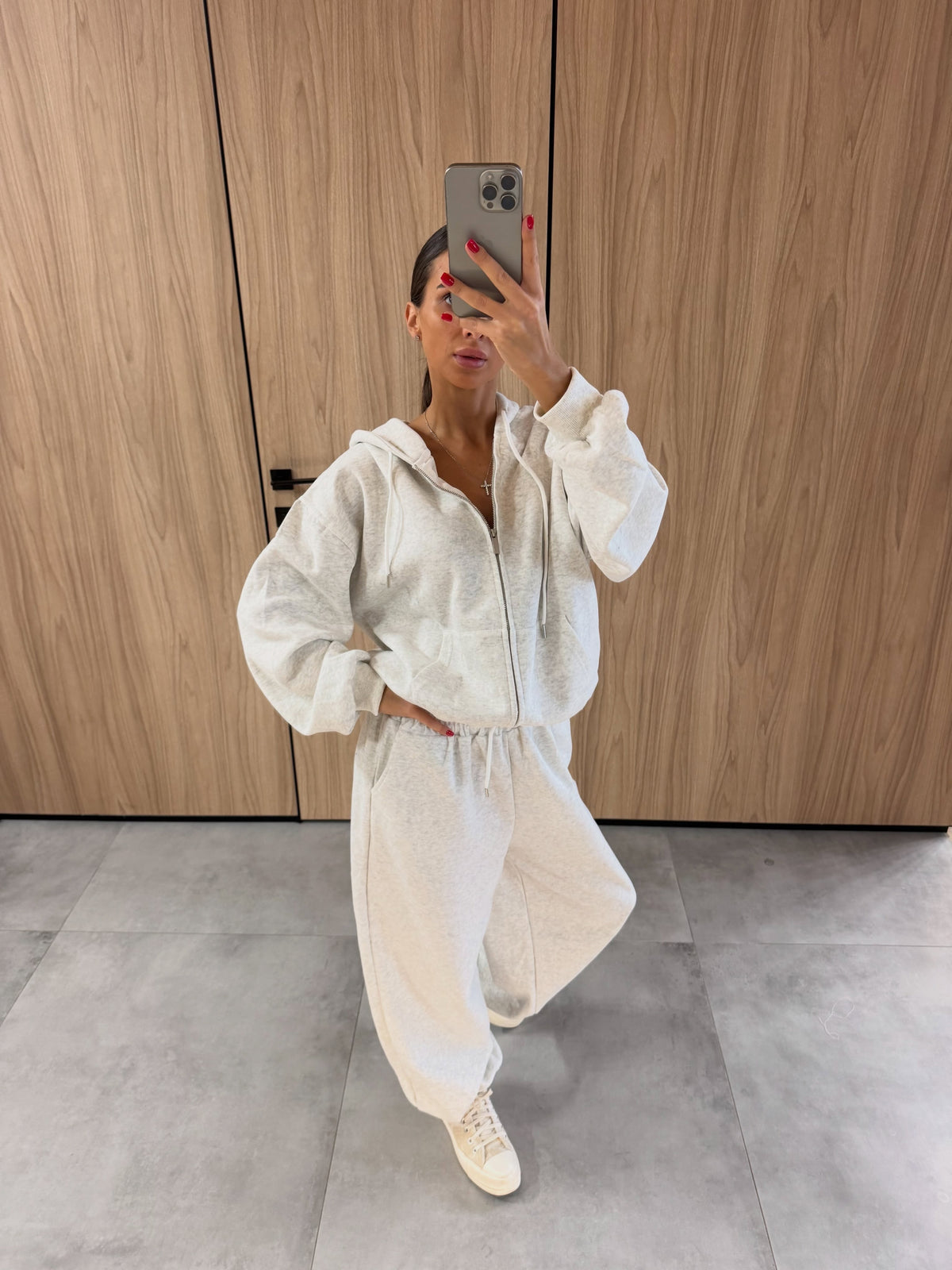Zip-Up Hoodie And Sweatpants Set