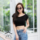 Basic Crop Knot Tee