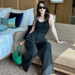 Combo: Baggy Pants With Backless Bodysuit
