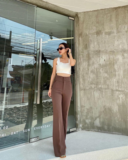 Wider Bottom High Waist Pants