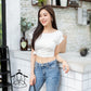 Basic Crop Knot Tee