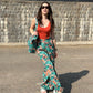 Tropical Pants With Bag & Bodysuit