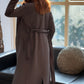 Fleece Long Shrug Trench Coat