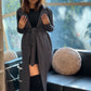 Fleece Long Shrug Trench Coat