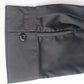 Black Satin Tie Around Shirt Dress