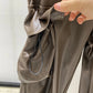 Faux Leather Cargo Pants