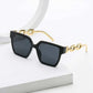 Golden Chain Oversized Glasses