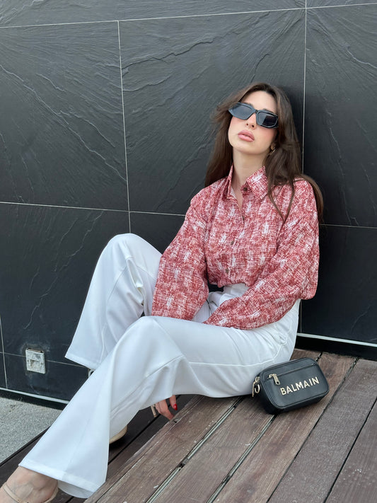 Patterned Formal Shirt