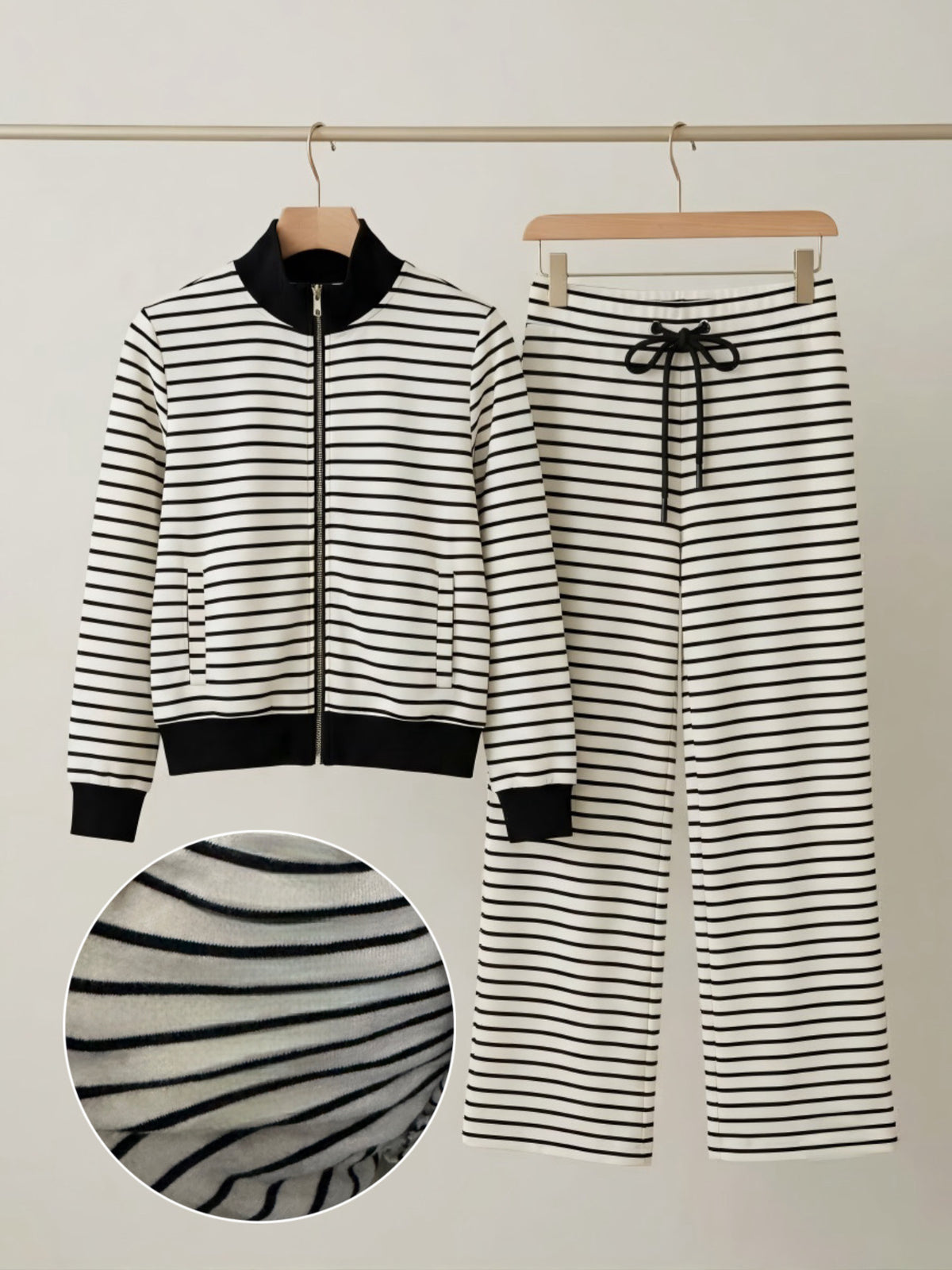 Chalk Stripes Jacket With Pants