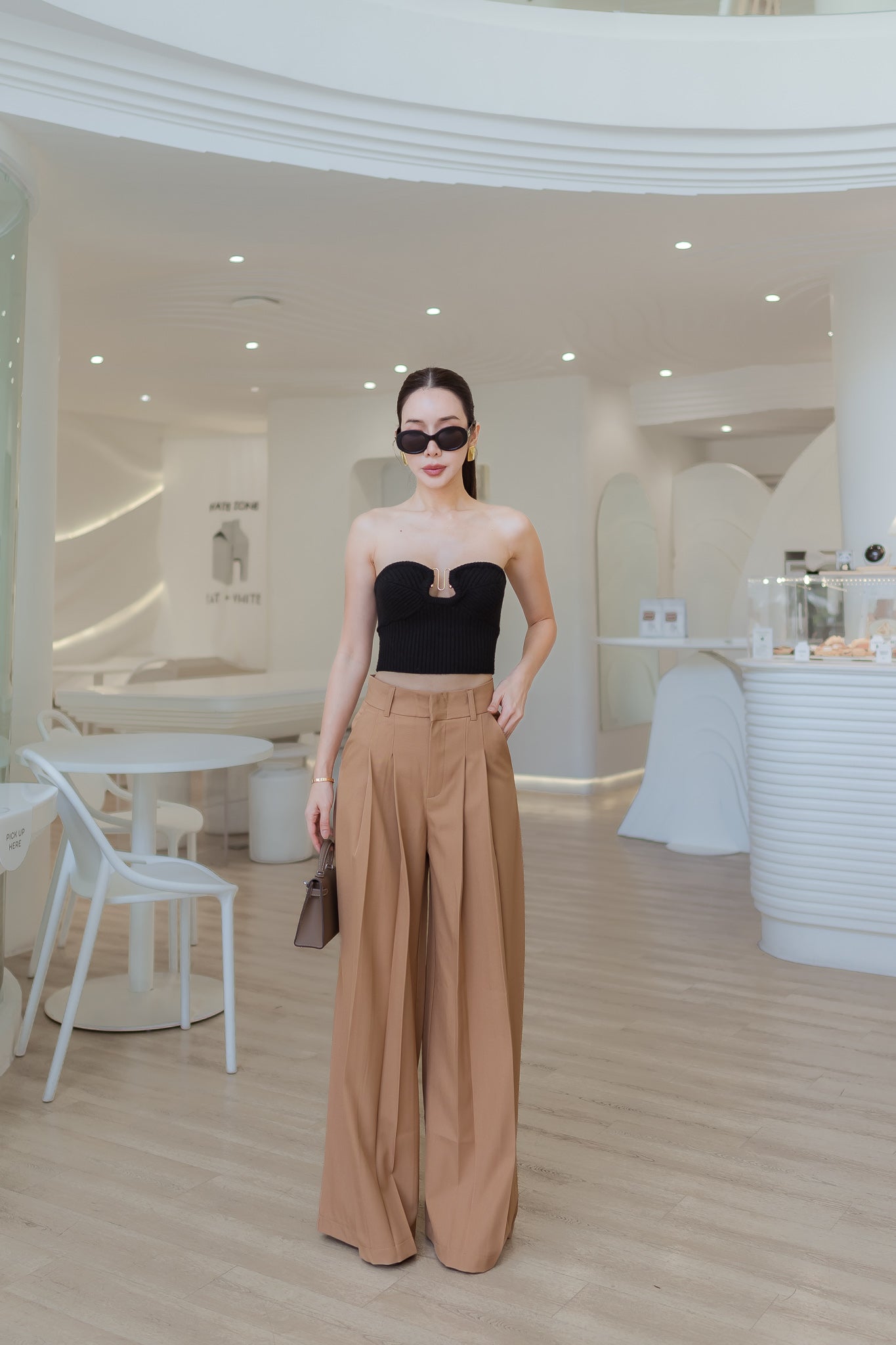 2 Layer Wide Leg Pants