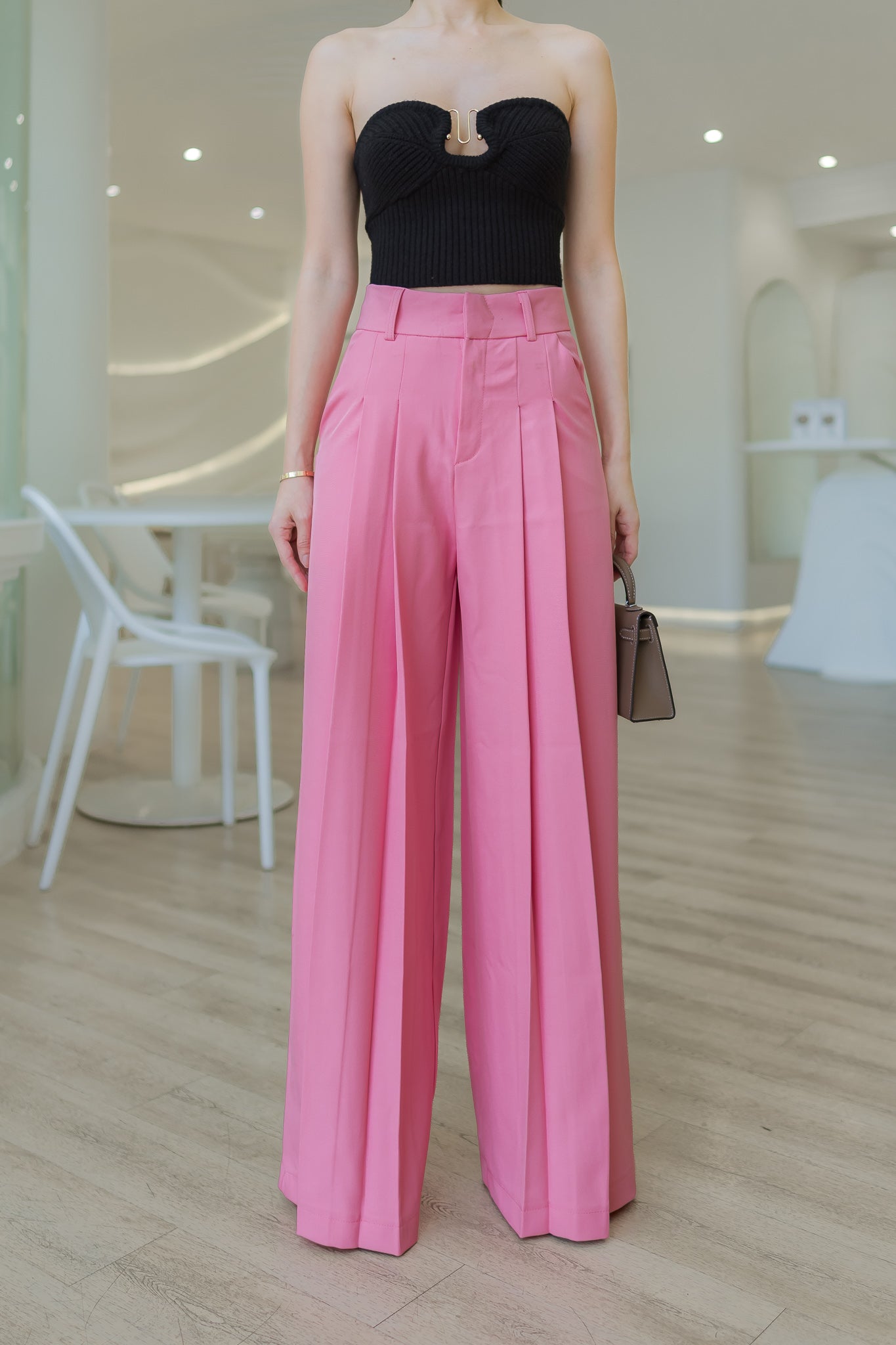 2 Layer Wide Leg Pants