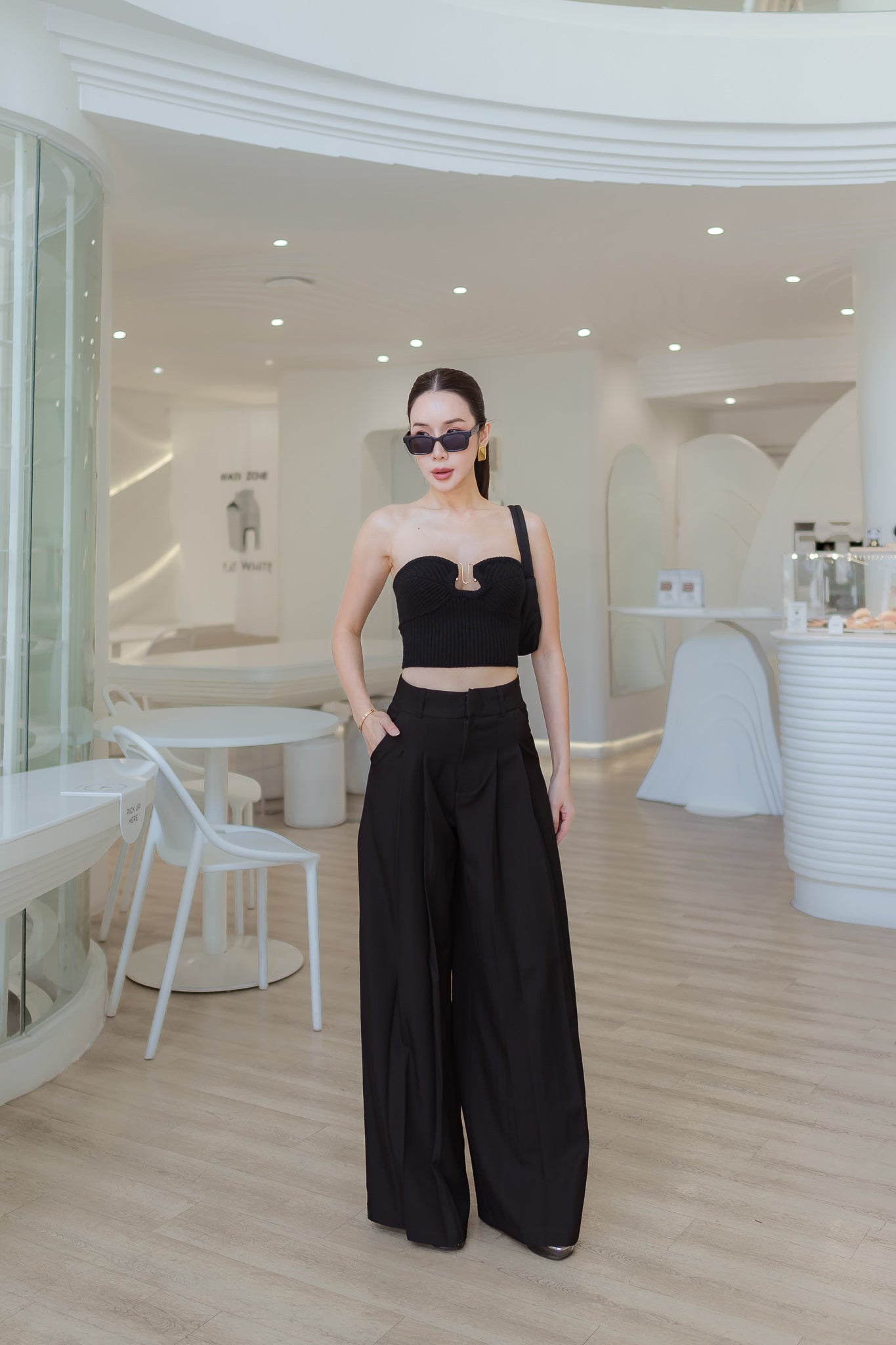 2 Layer Wide Leg Pants