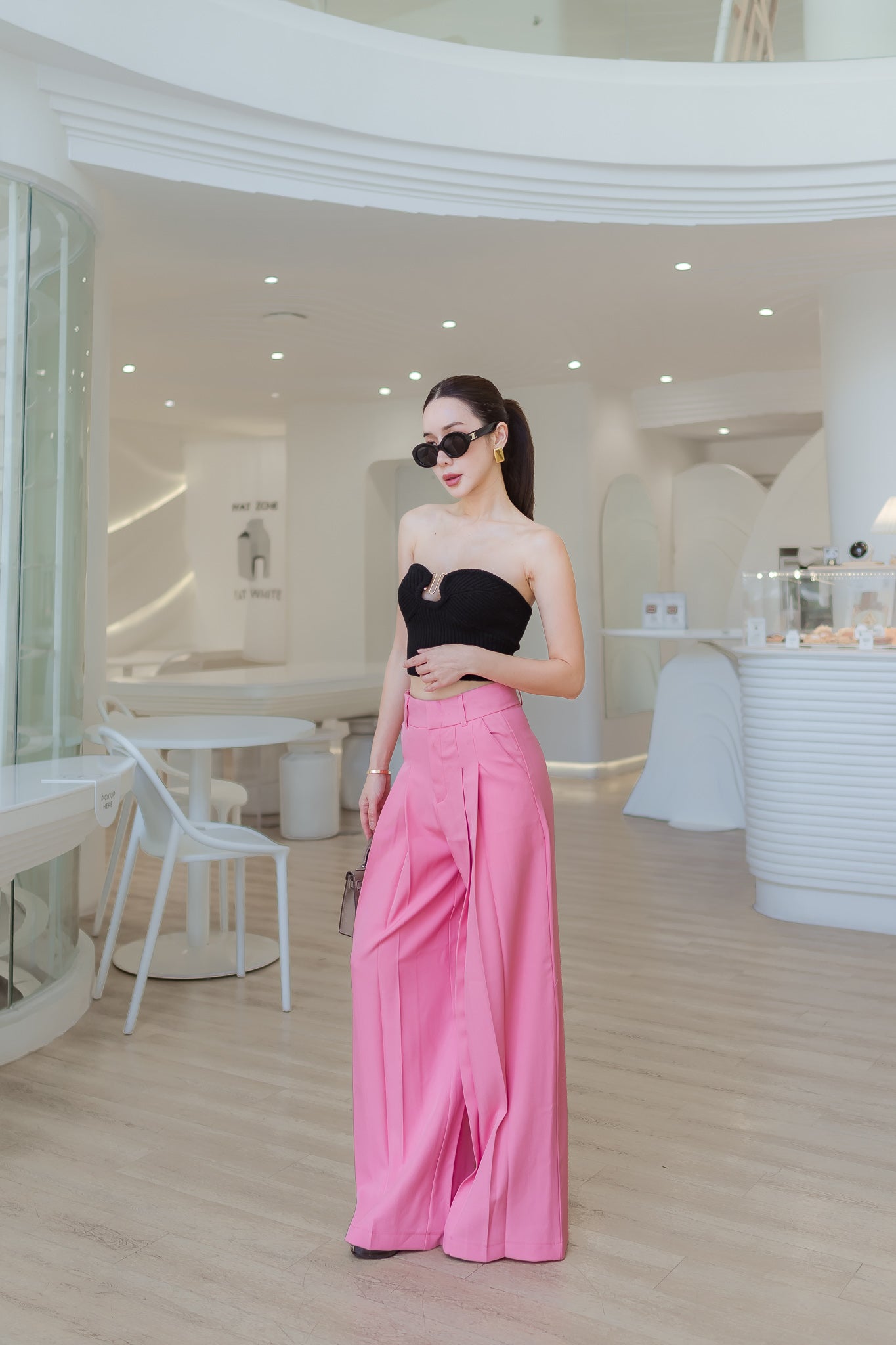 2 Layer Wide Leg Pants