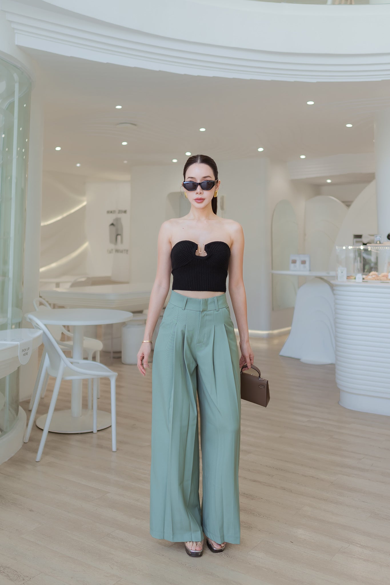 2 Layer Wide Leg Pants