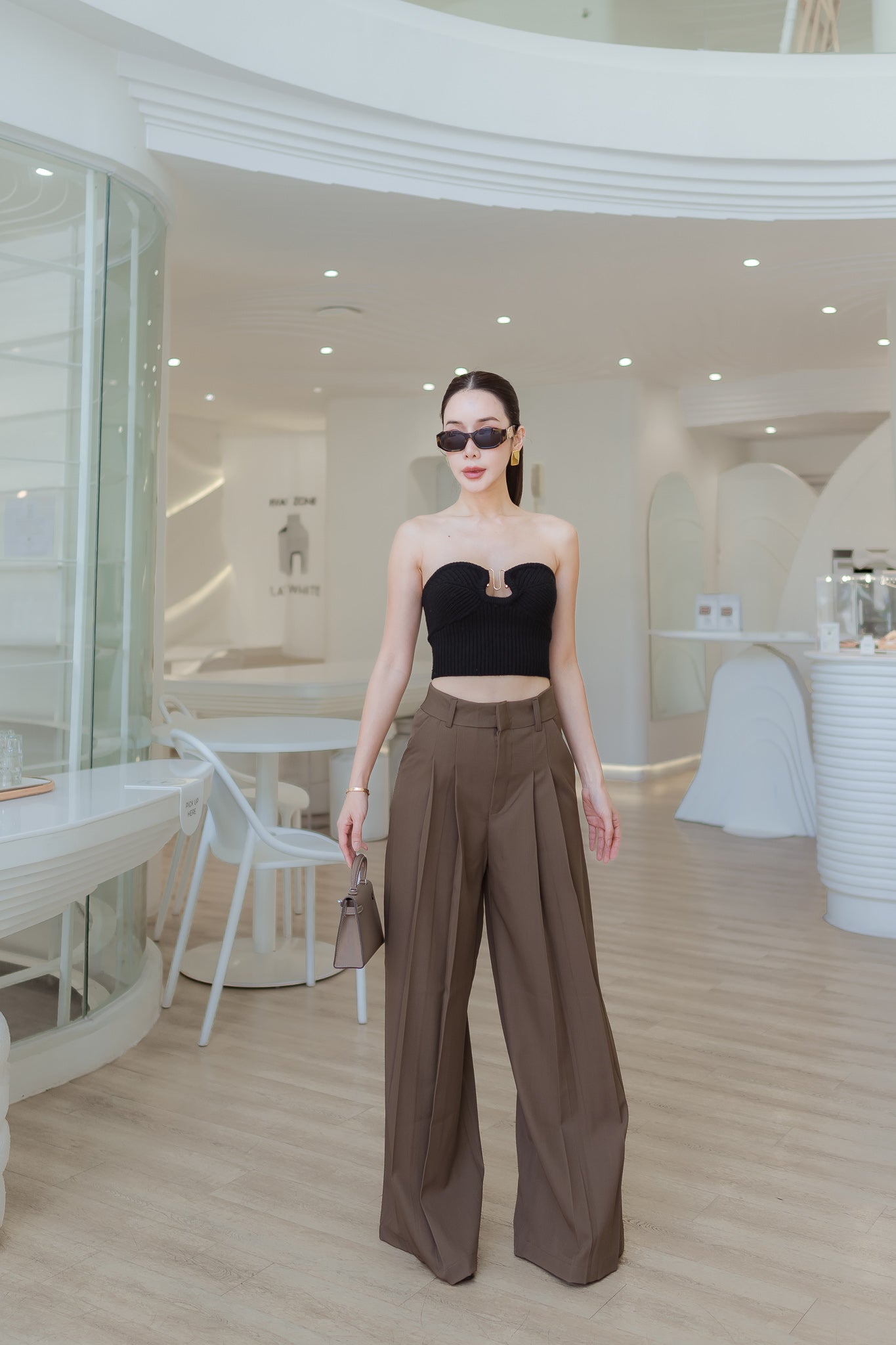 2 Layer Wide Leg Pants