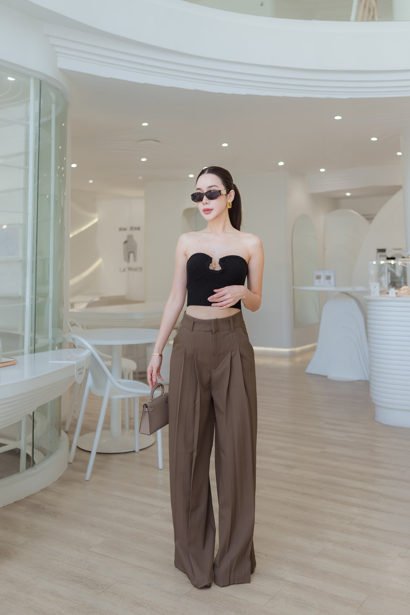 2 Layer Wide Leg Pants