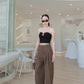 2 Layer Wide Leg Pants