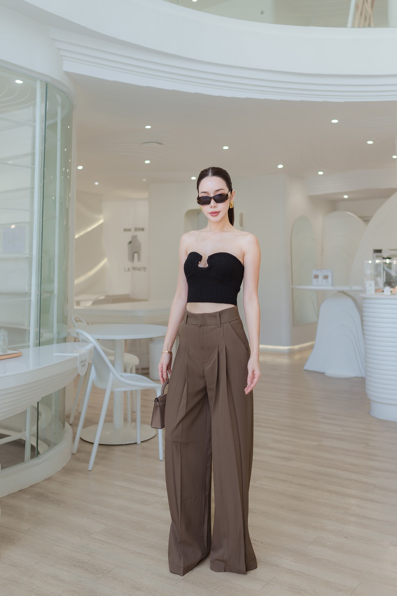 2 Layer Wide Leg Pants