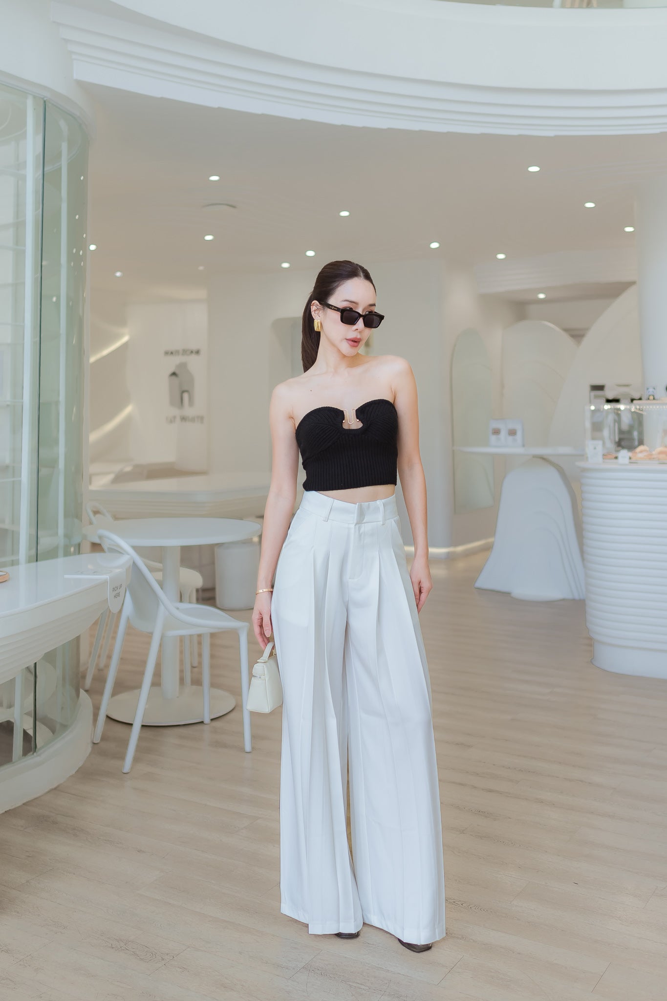2 Layer Wide Leg Pants