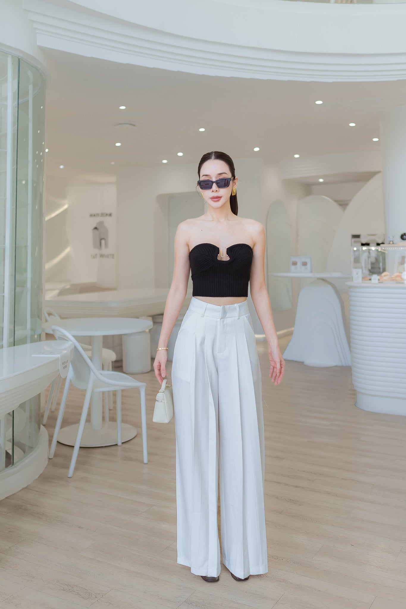 2 Layer Wide Leg Pants